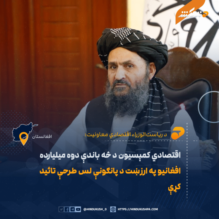اقتصادي کمېسیون د څه باندې دوه میلیارده افغانیو په ارزښت د پانګونې لس طرحې تائید کړې
