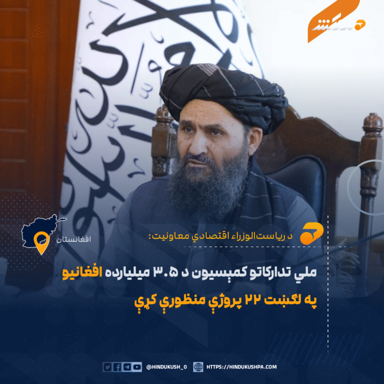 ملي تدارکاتو کمېسیون د ۳.۵ میلیارده افغانیو په لګښت ۲۲ پروژې منظورې کړې