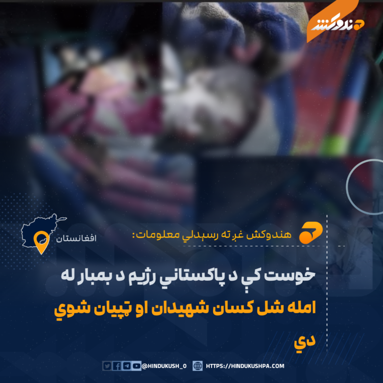 خوست کې د پاکستاني رژيم د بمبار له امله شل کسان شهیدان او ټپيان شوي دي
