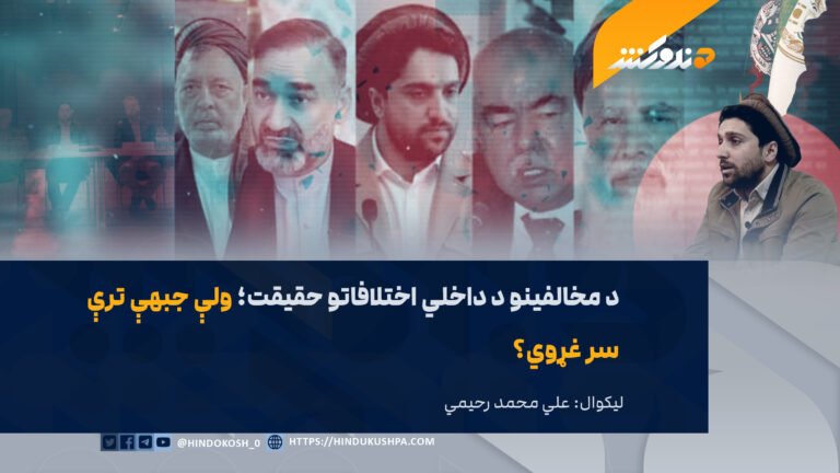 د مخالفینو د داخلي اختلافاتو حقیقت؛ ولې جبهې ترې سر غړوي؟