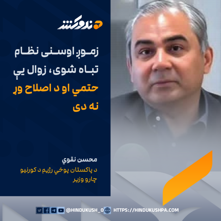 د پاکستان پوځي رژیم د کورنیو چارو وزیر محسن نقوي: زموږ اوسنی نظام تباه شوی، زوال یې حتمي او د اصلاح وړ نه دی