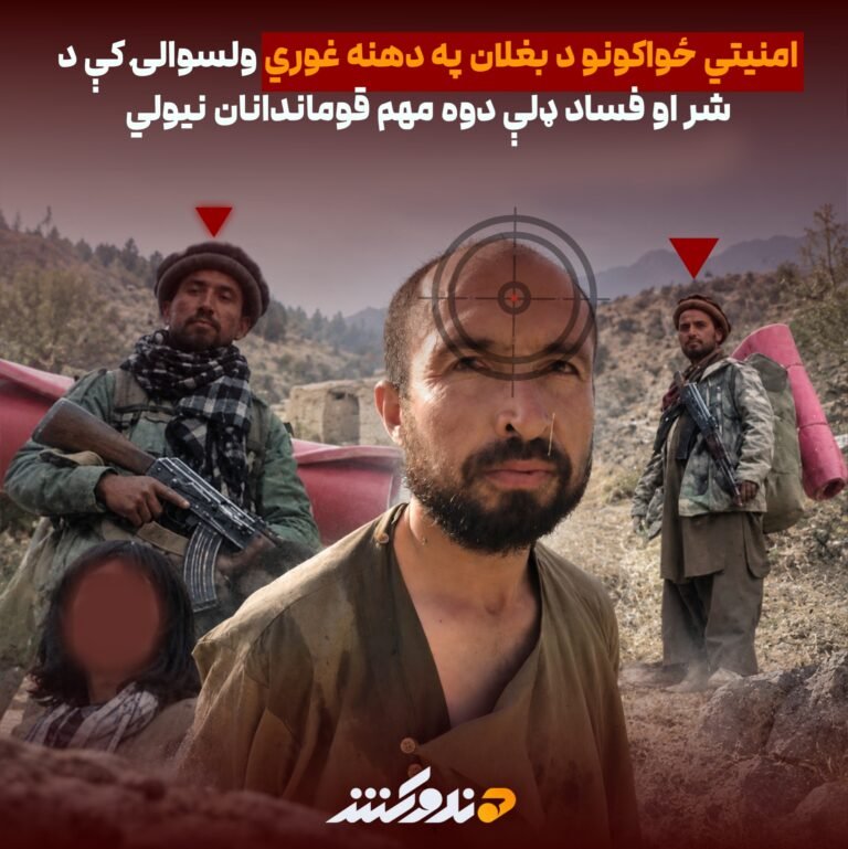 امنيتي ځواکونو د بغلان په دهنه غوري ولسوالۍ کې د شر او فساد ډلې دوه مهم قوماندانان نيولي