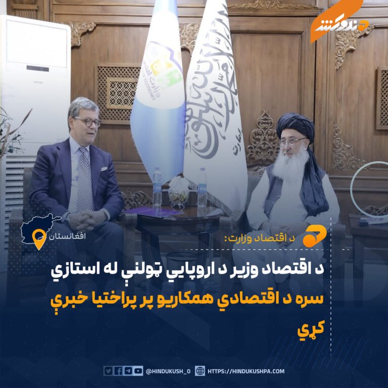 د اقتصاد وزیر د اروپايي ټولنې له استازي سره د اقتصادي همکاریو پر پراختیا خبرې کړي