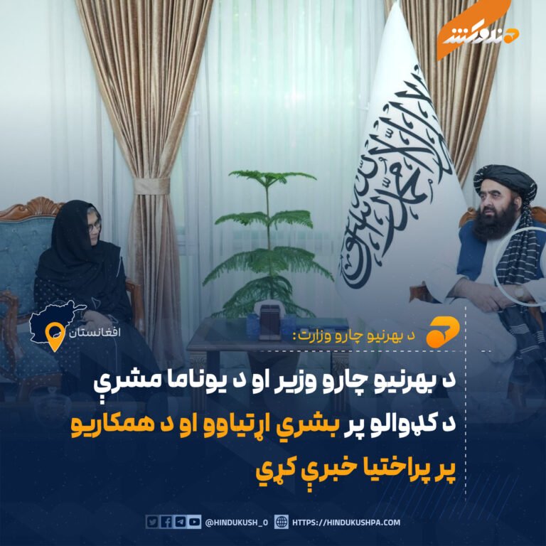 د بهرنیو چارو وزیر او د یوناما مشرې د کډوالو پر بشري اړتیاوو او د همکاریو پر پراختیا خبرې کړي